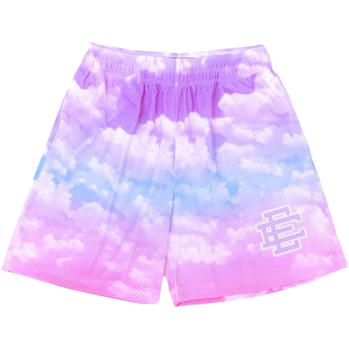 Pink Cloudy Shorts